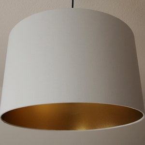 Lampshade &quot;Light gray-gold&quot;