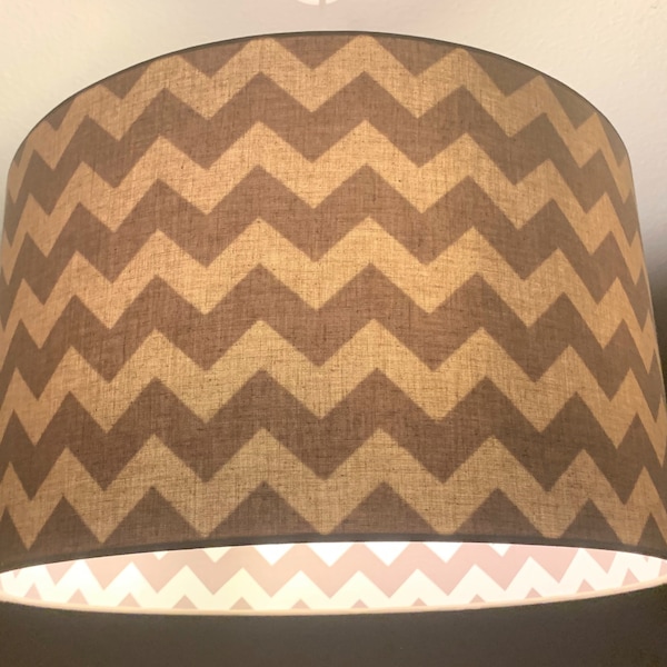 Lampshade "Zick-Zack-Taupe"