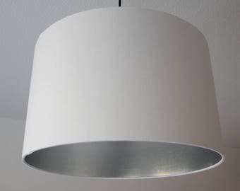 Lampshade "White-silver"