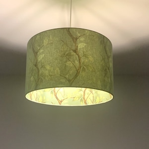 Lampshade &quot;Tree Leaves Lime Green&quot;
