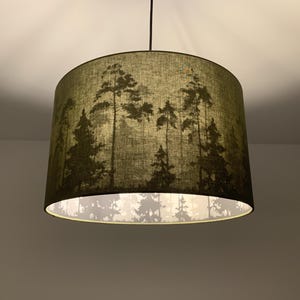 Lampenschirm "Wald-Khaki"