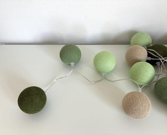 LED Cottonballs Lichterkette 