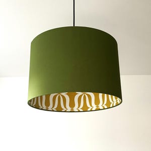 Lampshade "Retro Olive Green"