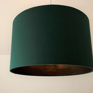 Lampshade Dark Green Mirror Copper image 1