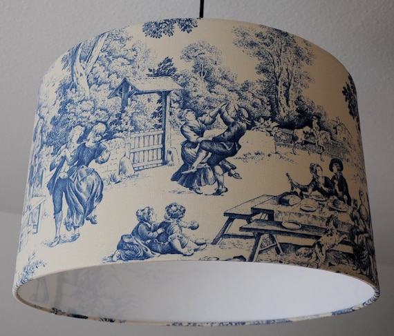 Tissu toile de Jouy Pastorale - Grande largeur