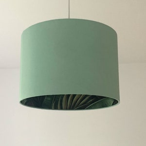 Lampshade "Leaves-Mint"