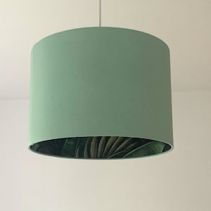 Lampshade "Leaves-Mint"