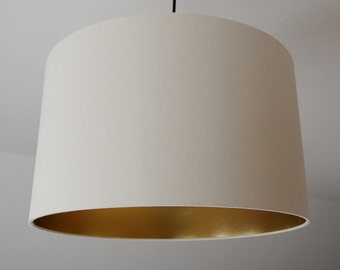 Lampenkap &quot;Ecru-gold&quot; (crème)