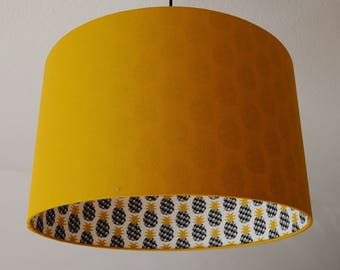 Lampshade "Curryyellow Pineapple" (Pineapple)