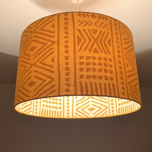 Lampshade &quot;Ethnic Mustard Yellow&quot;