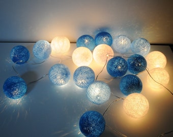 LED Cottonballs fairy lights “Baby Blue”
