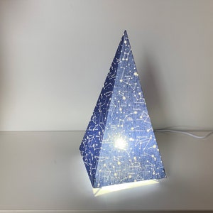 Pyramid lamp "constellations"
