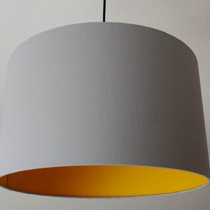 Lampshade &quot;Curry yellow-stone gray&quot;