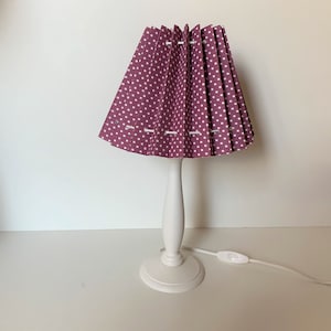 Tischlampe &quot;Lila gepunktet&quot;