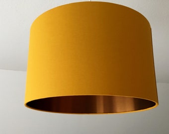 Lampenschirm "Curry yellow-copper"