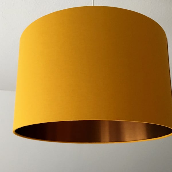 Lampenschirm "Curry yellow-copper"