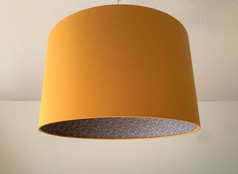 Lampshade Curry Yellow-Scribble image 1