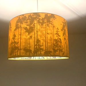 Lampshade "In the Forest-Mustard Yellow"