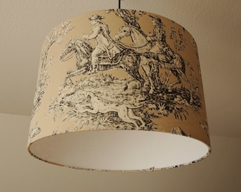 Abażur "Toile de Jouy" (Polowanie)