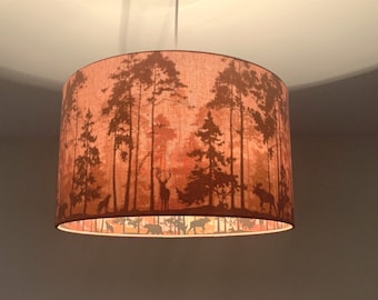 Lampshade "In the forest-rosewood"