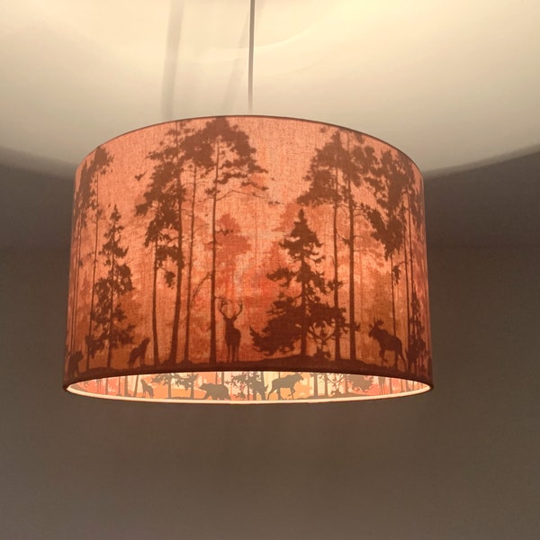 Lampenschirm "Im Wald-Rosenholz"