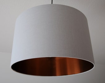 "Light gray-copper" lampshade