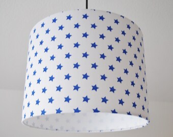 Lampshade "Stars" (blue)