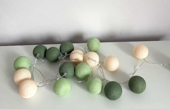 LED Cottonballs Lichterkette 