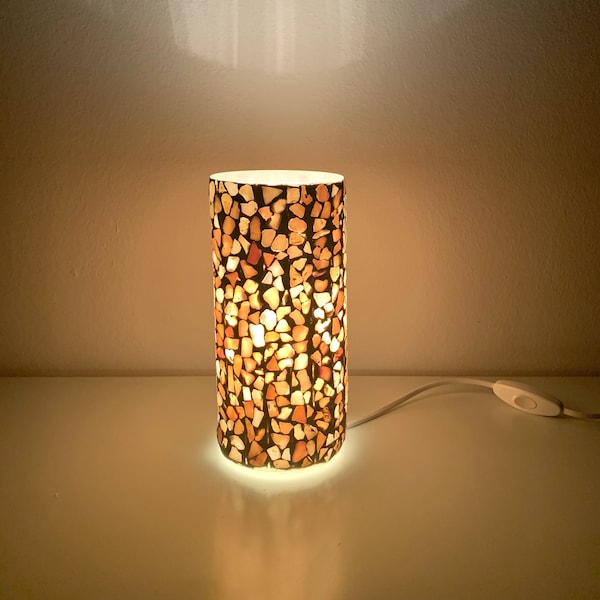 Perlmutt Mosaik Lampe