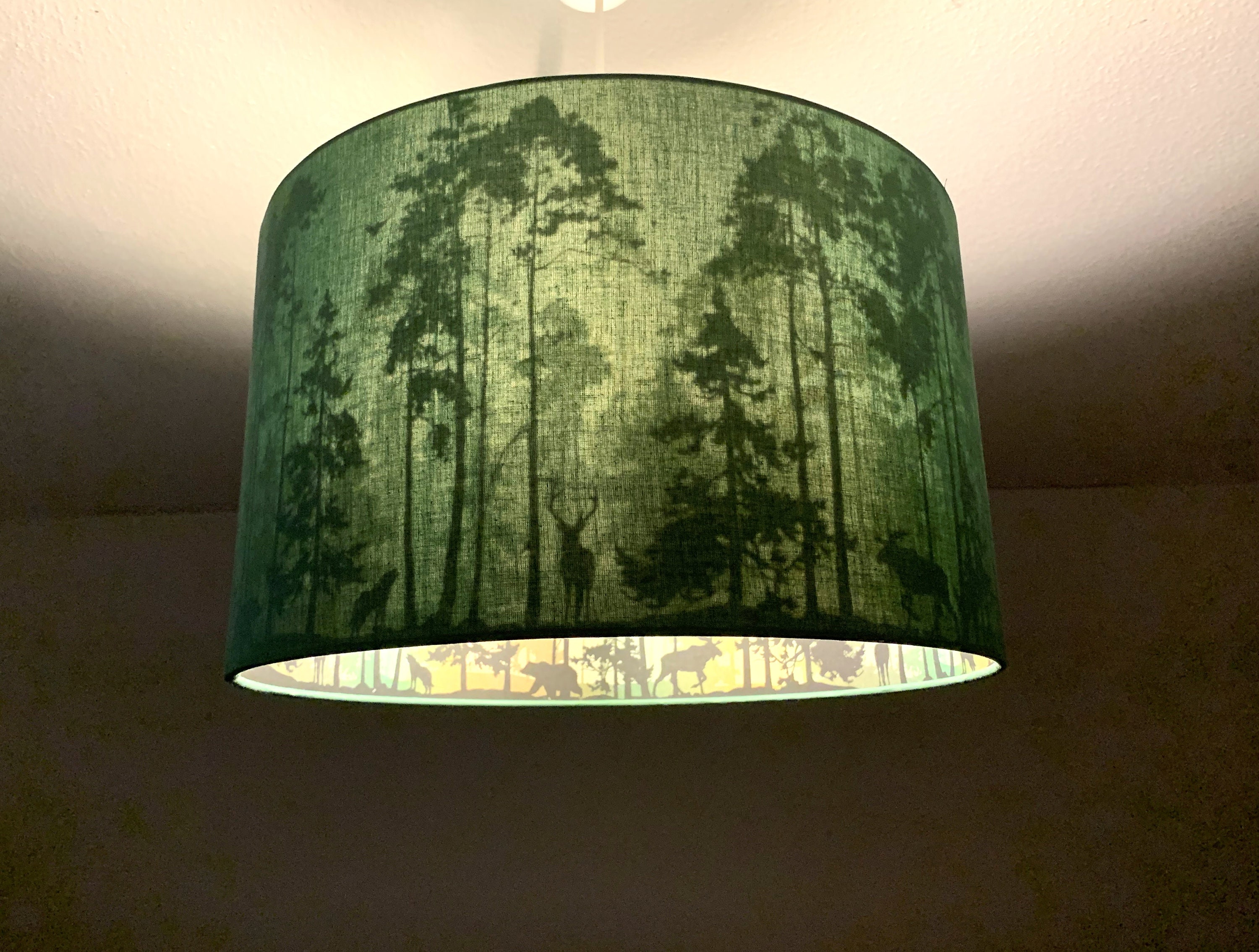 Forest outlet lamp shade
