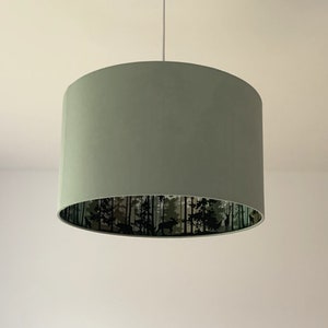 Lampshade "In the forest-lime green"