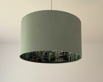 Lampshade "In the forest-lime green"