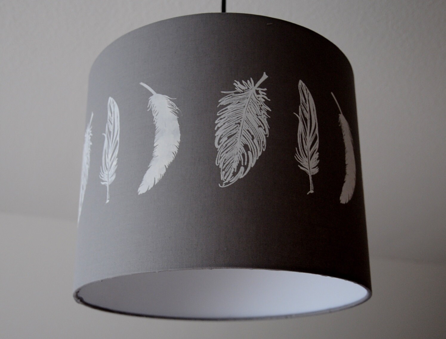 Abat-Jour Feathers | Plumes Stonegrey