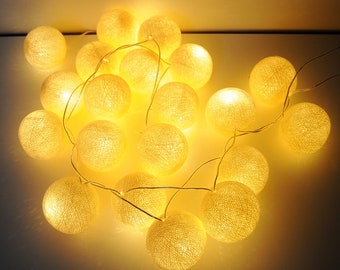 LED Cottonballs fairy lights “Champagne”