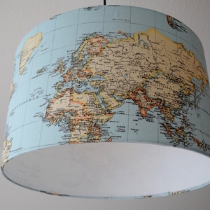 Lampenschirm "Worldmap"