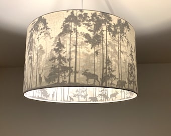 Lampshade "In the Forest-Light Gray"