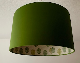 Lampenschirm "Blätter-Olivgrün"