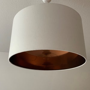 Lampshade &quot;Off-White Mirror Copper&quot;