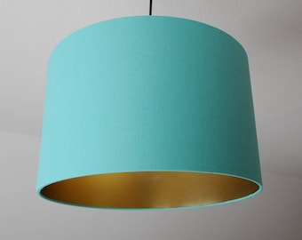 Lampshade "Sea green-Gold"