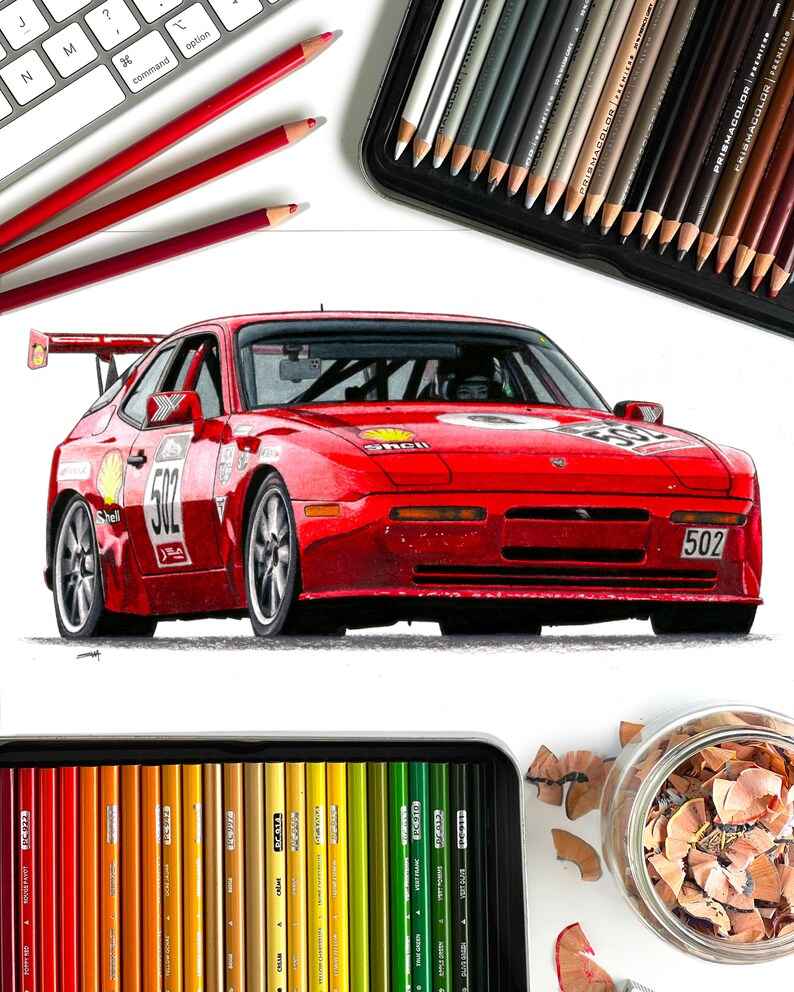 Car Drawing Commission Custom Sketch, Custom Car Artwork Drawing From ...