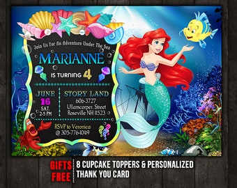 Unique Little Mermaid Invitations 10