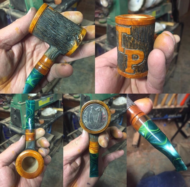 Custom Engraved Pipes gift pipes Fathers Day types tobacco Etsy