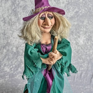 Cottage Witch,Hanging Kitchen Witch, Housewarming Gift, Art Doll, Fabric Doll,  Rag Doll, Witch Doll, Fantasy Doll, Wall Doll, OOAK  Doll
