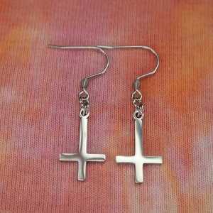 St Peters Cross Earrings, Cross of Saint Peter, Playboi Carti Cross