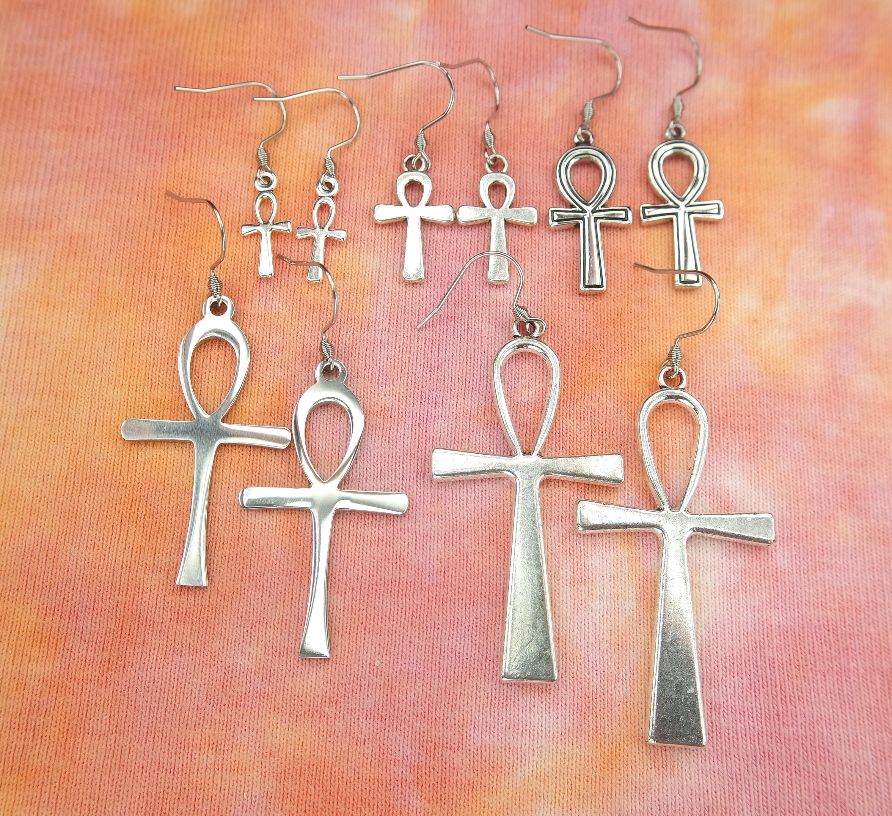 Ankh Earrings Etsy