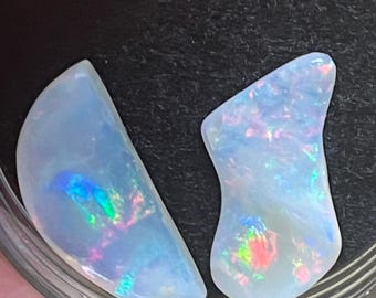 Australian Jelly crystal opal  specimen X 2