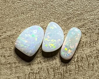 Australian solid opal parcel X 3 opals