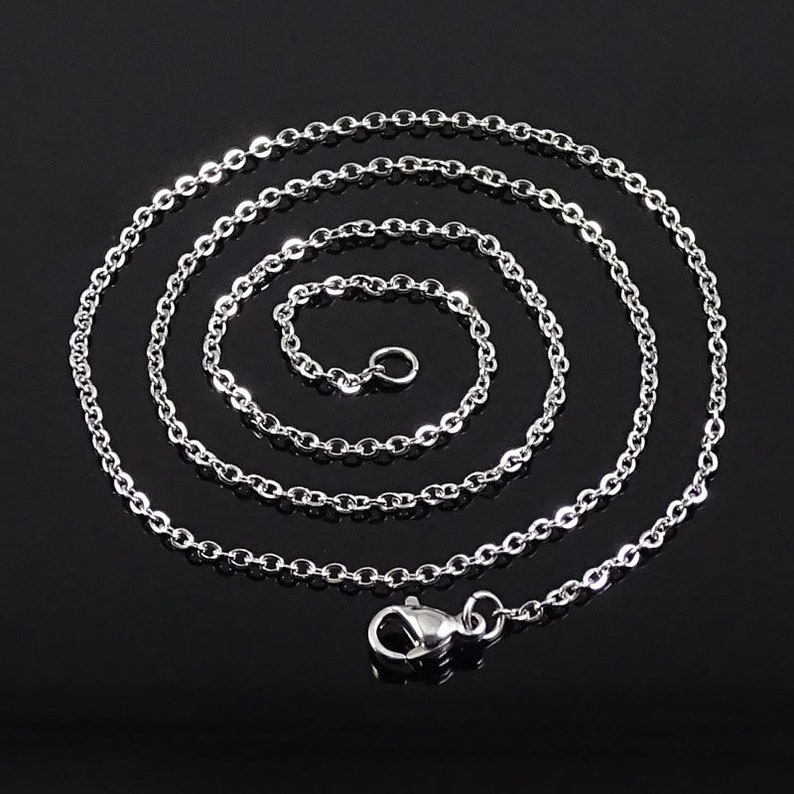 Stainless Steel Chains of Chains With Lobster Clasps 10PCS Etsy