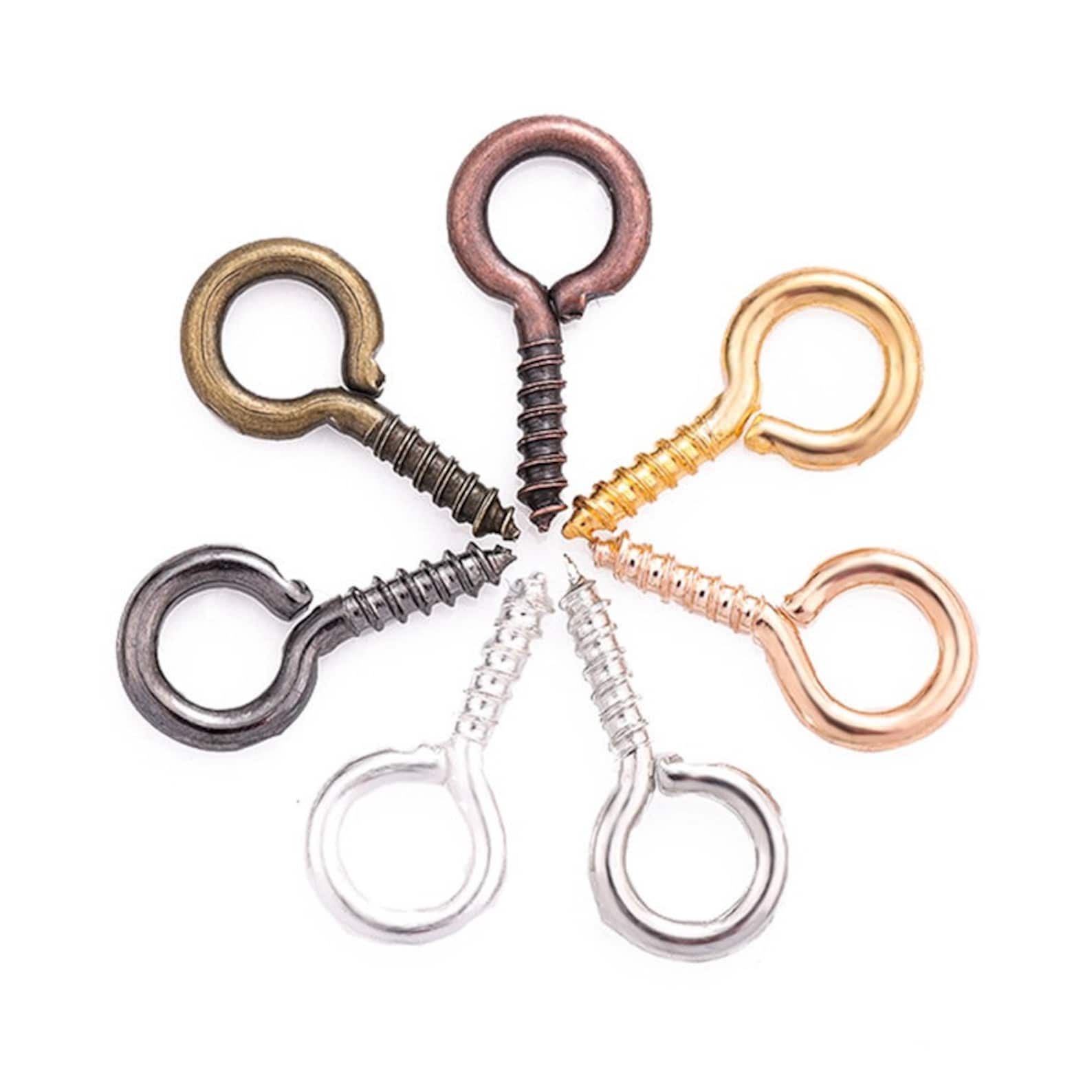 200pcs Small Tiny Mini Eye Pins Eyepins Hooks Eyelets Screw Etsy