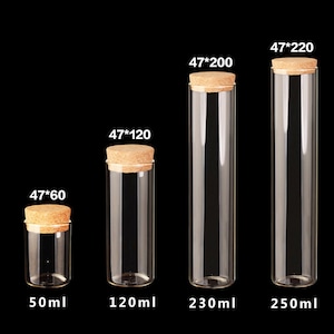 Glass Bottles Empty Glass Vials Glass Bottles Mini Glass Bottles Glass Vials With Cork Tiny Bottle Small Glass Jar Small Cork DIY